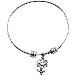 Bee Bracelet Bangle Gifts Honeycomb Jewellery Accessories